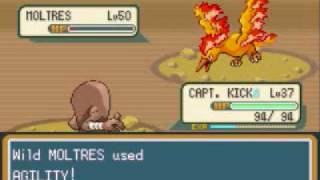 Pokemon Leaf Green Walkthrough Part 66 The Legendary Bird  Moltres [upl. by Feltie]