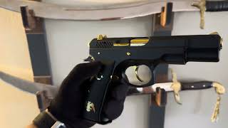 Cz75 B Restoration Silah Kaplama Cz75 B Gold Titanium Wepaon How To Change Old Gun  Cz Check Guns [upl. by Hamon]