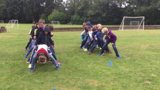 Section Tunnel Ball Competition in aid of Jeans for Genes Day [upl. by Aniaz]