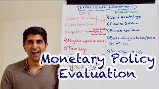 Y1 36 Monetary Policy  Problems and Evaluation [upl. by Lekkim]