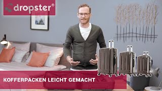 Kofferpacken leicht gemacht  Lifehack  Anleitung  Urlaub  dropster [upl. by Aniham197]