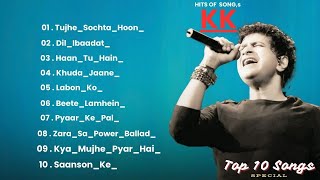 Best of KK  kk songs  Juke box  Best Bollywood songs of kk  Kk hit songs [upl. by Eidorb]