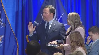 Chris Scanlon sworn in as Buffalo mayor as questions remain about who is running next year [upl. by Adiene522]