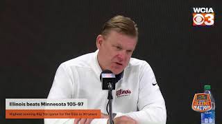 Illinois Basketball Postgame Press Conference Minnesota [upl. by Shelburne]