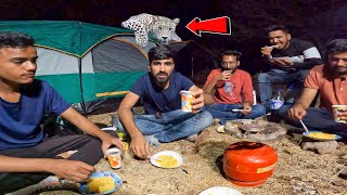 Night Camping In Dangerous Forest  आखिर तेंदुए से सामना हो ही गया 😱 [upl. by Assinna]