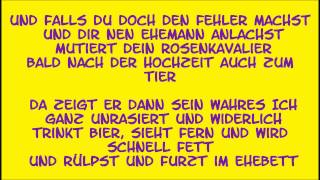 Die Ärzte  Männer sind Schweine Lyrics [upl. by Perkins364]