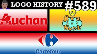 LOGO HISTORY 589  Auchan Carrefour amp Rex The Runt [upl. by Ludly]