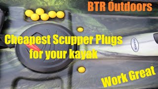 Cheapest Scupper Plugs for your Kayak [upl. by Ahsienel475]