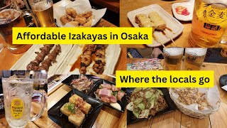 Where to Drink in Osaka  Affordable Izakaya  Travel Tips [upl. by Siegel103]