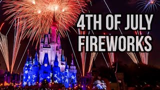 4th of July Fireworks Show 2024 ✨ DISNEY WORLD July 4th Fireworks Show 💥 Happy 4th of July LOOP [upl. by Nirak]