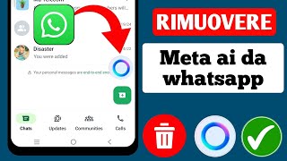 Come rimuovere Meta Ai su WhatsApp2024  Elimina Meta Al in WhatsApp  Nascondi pulsante Al [upl. by Vahe]