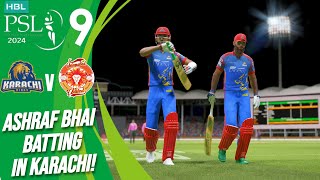 KARACHI KINGS VS ISLAMABAD UNITED  PSL 9 MATCH  CRICKET 24 GAMEPLAY [upl. by Anatollo244]