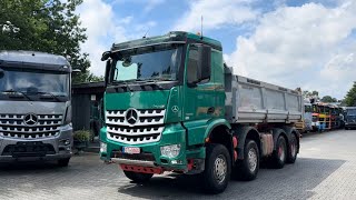 Mercedes Benz Arocs 3253 K 8X4 Meiller Dreiseitenkipper [upl. by Ringler]