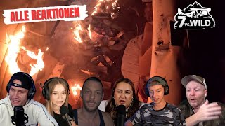 ALLE Reaktionen auf das FEUER zusammengefasst 😱 7 vs Wild  Staffel 4  Folge 5 [upl. by Eiliah350]