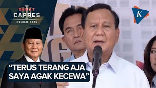 Prabowo Terangterangan Mengaku Kecewa dengan Debat Ketiga [upl. by Erroll101]