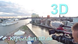 3DVideo AIDAsol fährt aus Hamburger HafenCity zum Nordkap und nach Island [upl. by Rey]