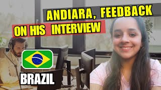 Andiara feedback about her Interview experience  03  English Practice [upl. by Elrem523]