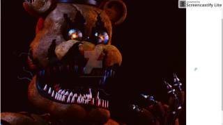 Five Nights at Freddys 4 Nightmare Freddy sings Fnaf song [upl. by Lesli882]