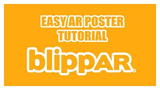 Create an augmented reality AR poster in Blippar  Easy [upl. by Westbrook]