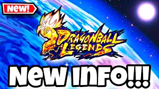 🔥 NEW INFO WHAT ARE THEY DOING Dragon Ball Legends [upl. by Eustashe]