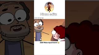 500 Wala Apartment 😂 funnyvideos funnymemes funnyreels funnyanimation notyourtype [upl. by Namilus]