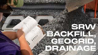 Segmental Retaining Wall  Backfill Geogrid amp Drainage [upl. by Sadnac]