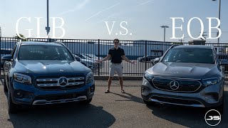 2022 Mercedes EQB 350 VS GLB 250 Comparison Review [upl. by Fougere]