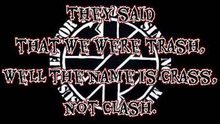 Crass  White Punks On Hope  Lyrics Video [upl. by Sida179]