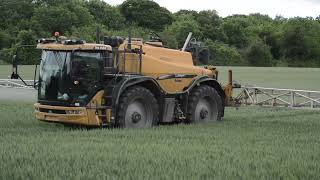 Challenger 655B Rogator Out Spraying Winter Wheat [upl. by Kaltman793]