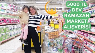 5000 TL DEV RAMAZAN MARKET ALIŞVERİŞİ🥳2 ÇOCUKLA EĞLENCELİ ALIŞVERİŞ👨‍👩‍👦‍👦NELER ALDIK❓ [upl. by Nilerual765]