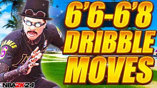 NEW BEST DRIBBLE MOVES FOR TALL GUARDS in NBA 2K24 FASTEST DRIBBLE ANIMATIONS [upl. by Antoine]