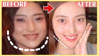 V Shape Face Exercise  Japanese Face Massage to Slim Down Your Face and Get V Shaped Face [upl. by Bar]