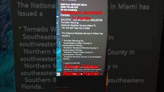 10924 TORNADO WARNING FOR FLORIDA TAKE SHELTER NOW Update Until 945 AM EDT [upl. by My]