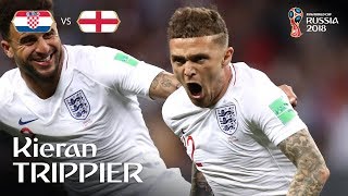 Kieran Trippier Goal – Croatia v England – MATCH 62 [upl. by Ecnarf]