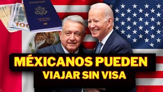 Mexicano Pueden Visitar USA 🇺🇸Sin Visa ni Pasaporte [upl. by Osmen377]