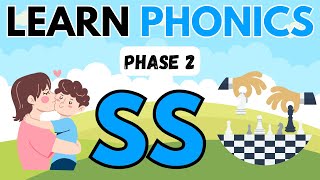 Phonics digraph ss words  Phase 2  Phonics for Kids  Learn to Read English  Alphabet Sounds [upl. by Vigor]