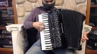 SCANAIRISHBK  Black Scandalli Air I S Piano Accordion LMMH 41 120 6499 [upl. by Senecal]