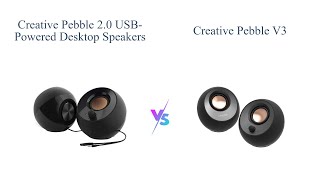 🔊 Creative Pebble 20 vs V3 USB Speakers Comparison 🎵 [upl. by Thetos115]