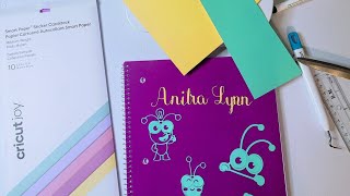 Cricut Smartpaper Sticker Cardstock Cutting Tutorial  Cricut Joy [upl. by Lazos148]