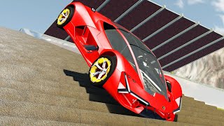 Lamborghini Terzo Millennio Crash Testing  BeamNG Drive Crashes  DestructionNation [upl. by Kirby502]