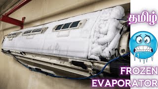 Frozen Evaporator  Reason and Solution  Tamil  Animation  hvac hvactraining hvacmaintenance [upl. by Comyns508]