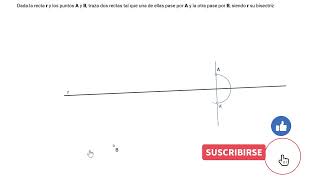 Determinar rectas a partir de la bisectriz del ángulo que forman Dibujo Técnico [upl. by Imotas]