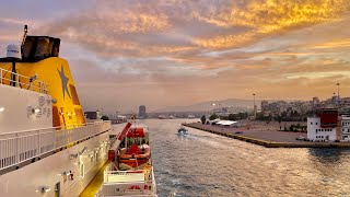 Greece Day 2  Athens to Mykonos  Blue Star Ferries  Island of Syros amp Tinos  Mykonos Beach hotel [upl. by Lucy989]