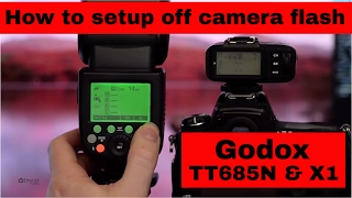 Godox Flash how to set up for off camera flash [upl. by Steffy]