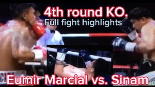 Full fight highlights Eumir Marcial vs Sinam  4th round knockout [upl. by Pasahow239]