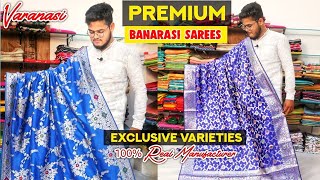 Pure Banarasi Silk Saree With Price  100 Original Weavers  Direct From Banaras Factory  Varanasi [upl. by Pail645]