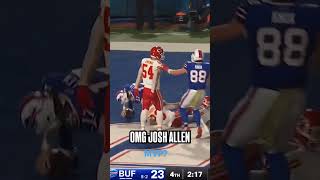 JOSH ALLENS CLUTCH TD Bills QB Scores Game Winning Rushing TD NFL Shorts mustsee trending [upl. by Anayrb63]