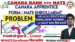 NATS REGISTRATION  NATS ENROLLMENT NUMBER PROBLEM  NATS ENROLLMENT NUMBER FOR CANARA BANK FORM2024 [upl. by Eentihw293]