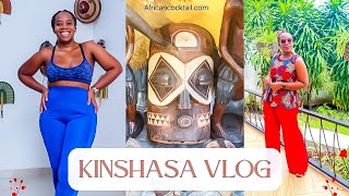 KINSHASA VLOG I FINALLY FOUND AN ARTISANAL MARKET  WORK MEETINGS amp WORKOUTS  AFRICANCOCKTAIL [upl. by Coit41]