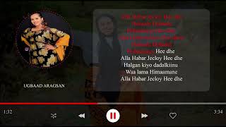 Hees cusub Ugbaad aragsan hoobalayow heedhe 2024 lyrics [upl. by Sheedy]